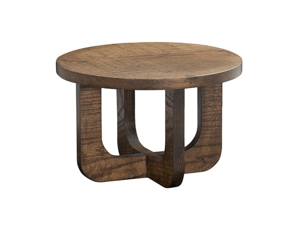Melrose 12" Round Wood Display Riser, 8"H