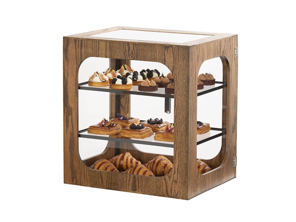 Melrose 22" x 18" x 23"H 3-Tier Square Pastry Display Case