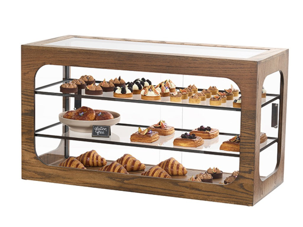 Melrose 42" x 18" x 23.5"H 3-Tier Rectangular Display Case
