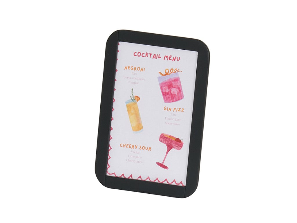 Melrose Small Black Menu Sign Holder