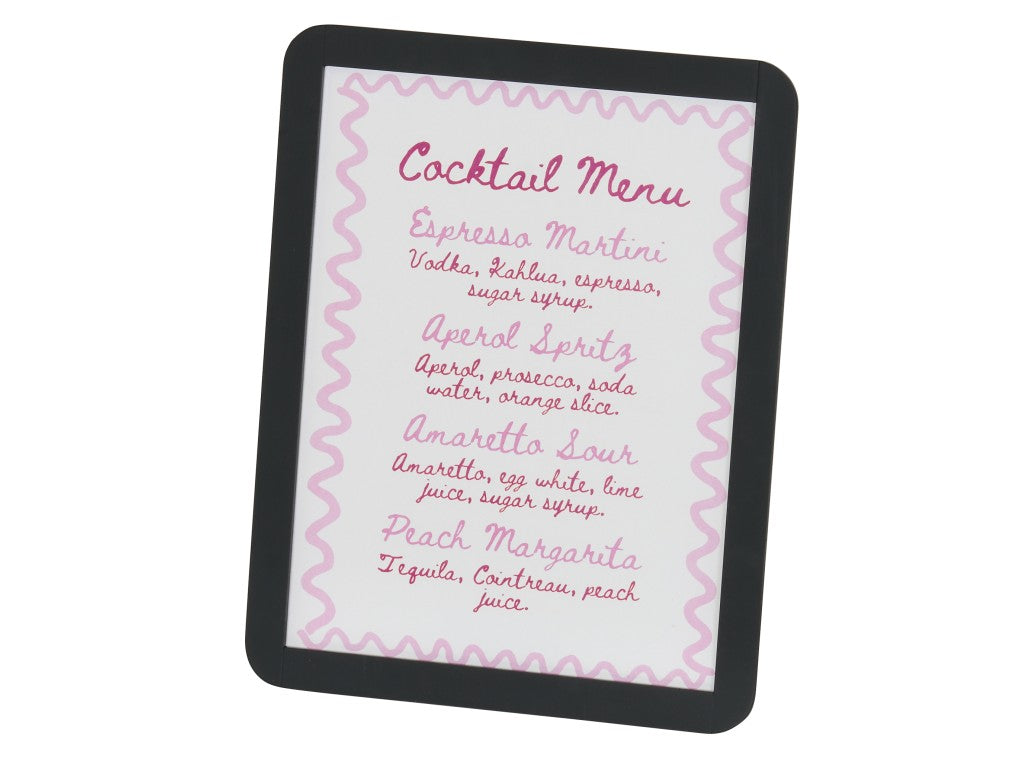 Melrose Large Black Menu Sign Holder
