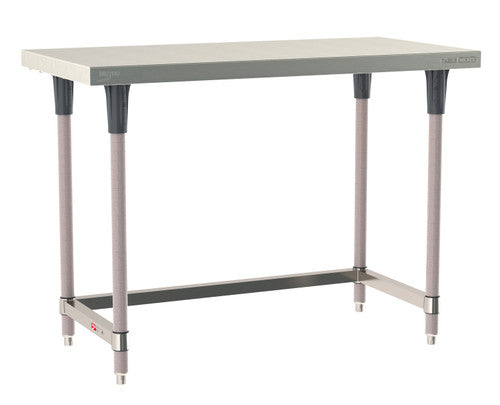 TableWorx Worktable, 48"W x 24"D, adjustable height, epoxy coated legs