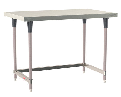 TableWorx Worktable, 48"W x 30"D, adjustable height, epoxy coated legs