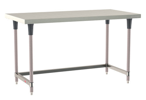 TableWorx Worktable, 60"W x 30"D, adjustable height, epoxy coated legs