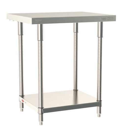 TableWorx Worktable, 30"W x 24"D, adjustable height, undershelf