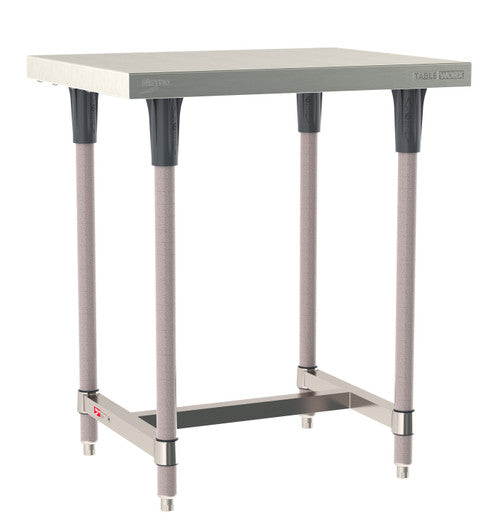TableWorx Worktable, 30"W x 24"D, adjustable height, epoxy coated legs