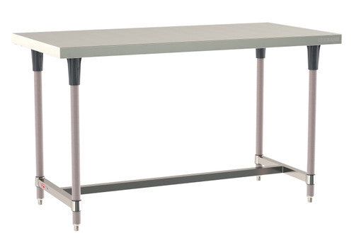 TableWorx Worktable, 60"W x 30"D, adjustable height, epoxy coated legs