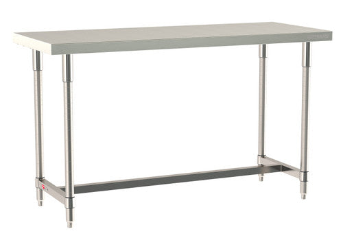 TableWorx Worktable, 60"W x 24"D, adjustable height