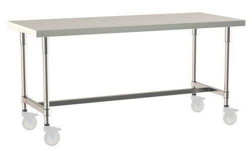 TableWorx Worktable, 72"W x 30"D, adjustable height