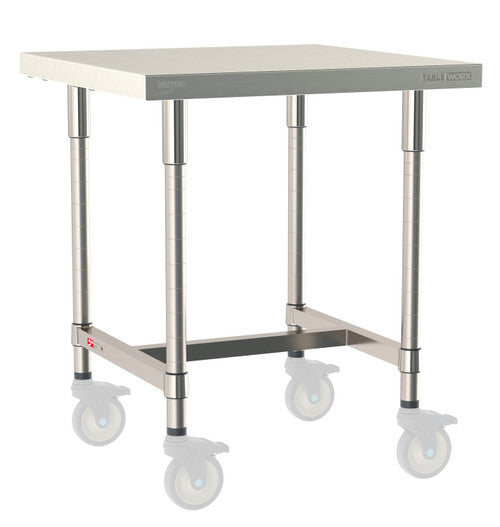 TableWorx Worktable, 30"W x 30"D, adjustable height