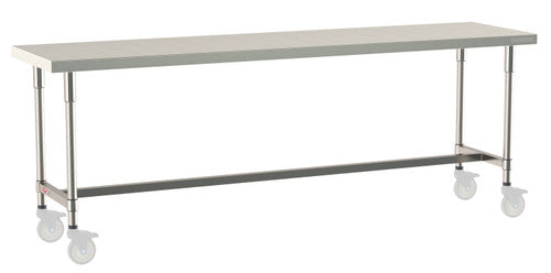 TableWorx Worktable, 96"W x 24"D, adjustable height