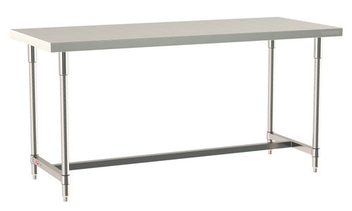 TableWorx Worktable, 72"W x 30"D, adjustable height