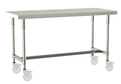 TableWorx Worktable, 60"W x 24"D, adjustable height