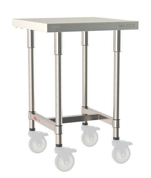 TableWorx Worktable, 24"W x 24"D, adjustable height