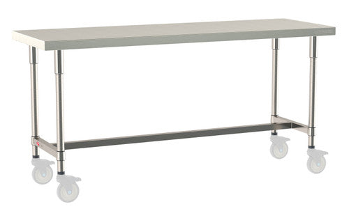 TableWorx Worktable, 72"W x 24"D, adjustable height