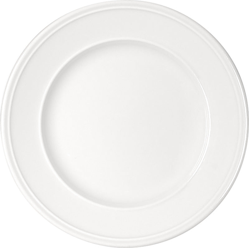 Come4Table Flat Plate with Steep Rim 11.33", White