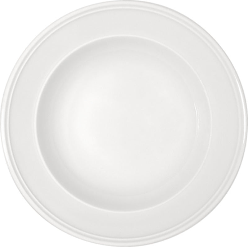 Come4Table Flat Plate with Steep Rim 6.38", White