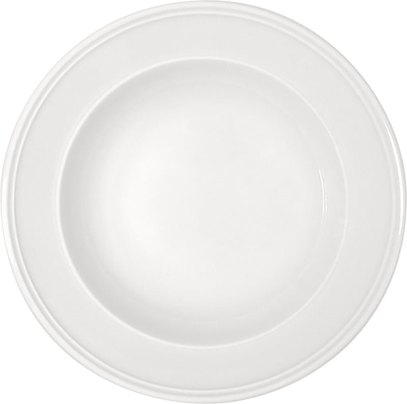 Come4Table Flat Plate with Steep Rim 9.75", White