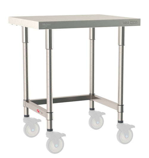 TableWorx Worktable, 30"W x 24"D, adjustable height