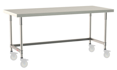 TableWorx Worktable, 72"W x 30"D, adjustable height