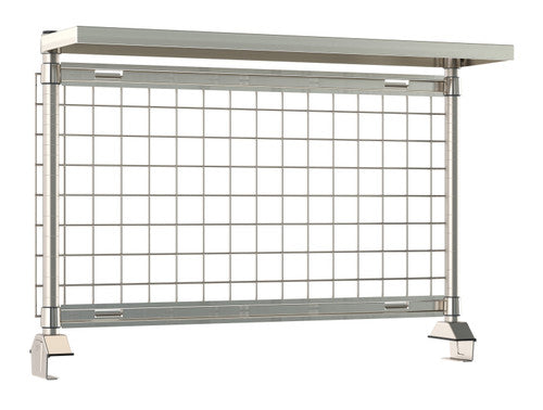 TableWorx Productivity Riser, 48"W, (1) rear cantilevered overshelf