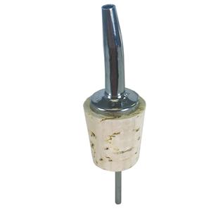 Tapered Pourer for 1 Gal. Bottles, Chrome