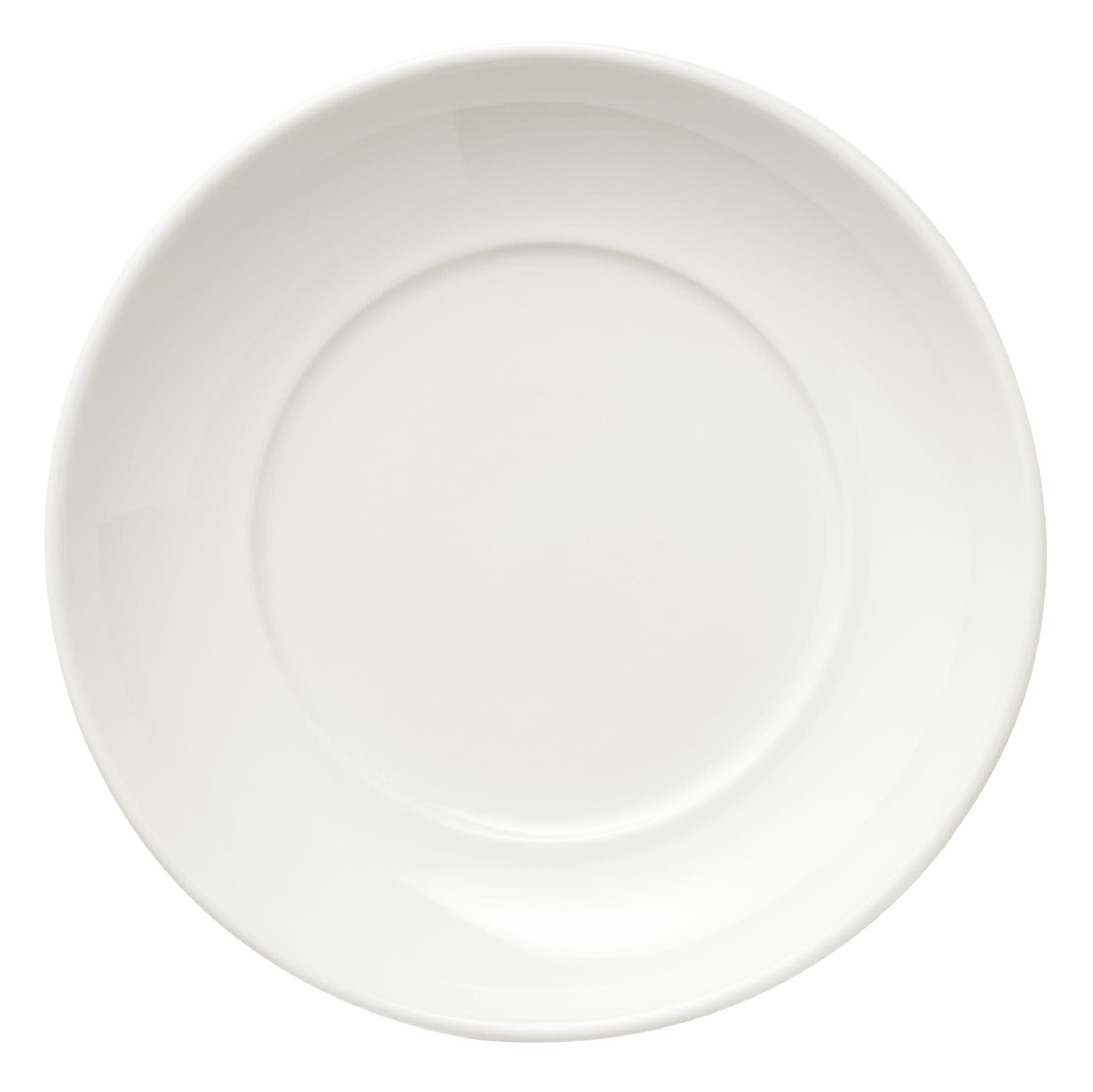 Porcelana 8" Deep Round Plate, Bright White