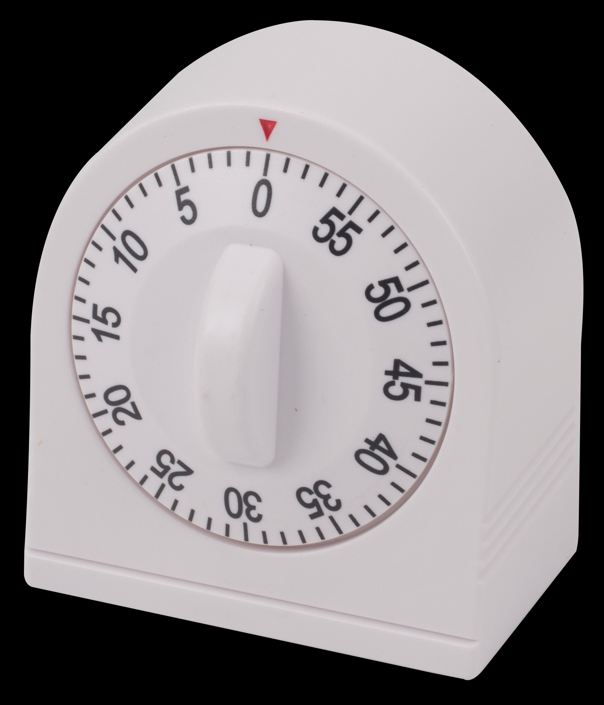 Long Ring Timer, 60 Minute Dia L, White Plastic Case, Carded