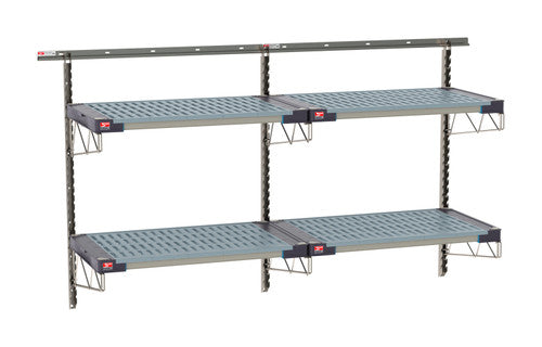 SW-2172S4-45-2TIER - SmartWall Wall Shelving Kit - Stainless Steel