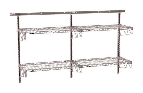 SW-1872K4-45-2TIER - SmartWall Wall Shelving Kit - Metroseal Gray