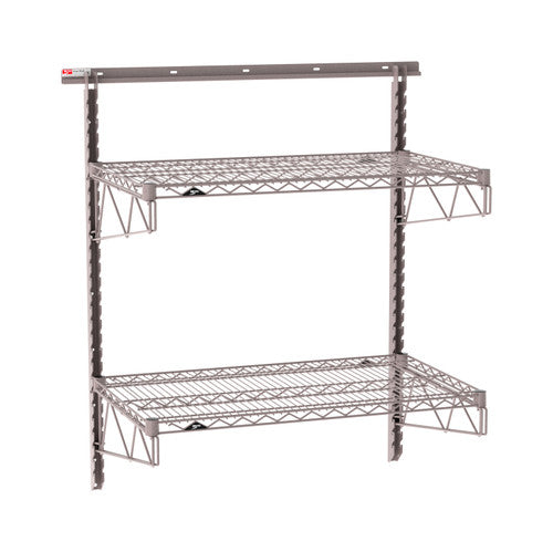 SW-2136K4-45-2TIER - SmartWall Wall Shelving Kit - Metroseal Gray
