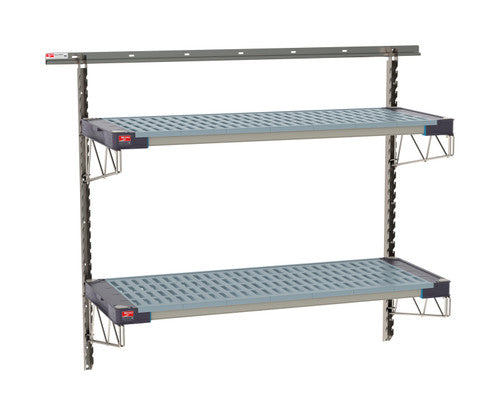 SW-1848S4-45-2TIER - SmartWall Wall Shelving Kit - Stainless Steel