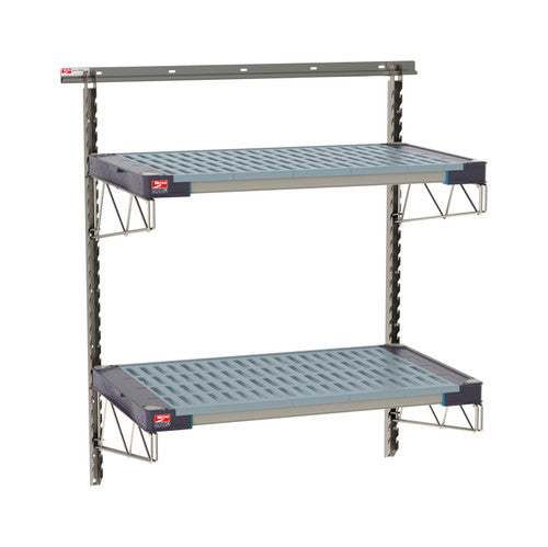 SW-2136S4-45-2TIER - SmartWall Wall Shelving Kit - Stainless Steel