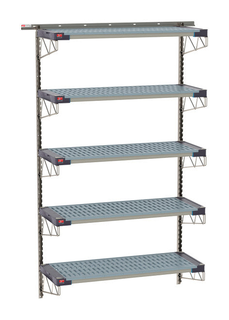 SW-1848S4-85-5TIER - SmartWall Tall Wall Shelving Kit - Stainless Steel