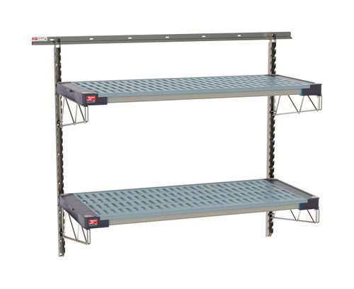 SW-2148S4-45-2TIER - SmartWall Wall Shelving Kit - Stainless Steel