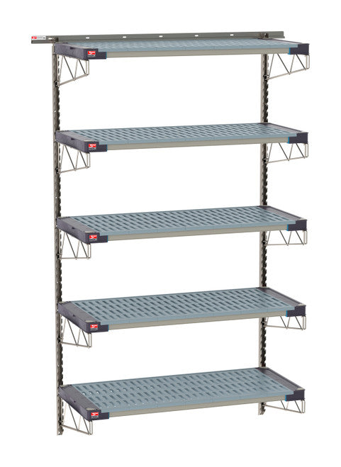 SW-2148S4-85-5TIER - SmartWall Tall Wall Shelving Kit - Stainless Steel