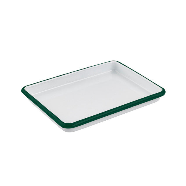 Enamel Tray, 6.5" x 4.8" x 1", rectangular