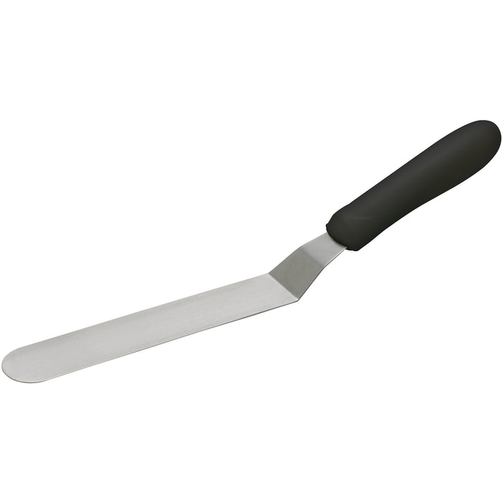 Spatula with Offset, Black Polypropylene Handle - 6-1/2" x 1-5/16"