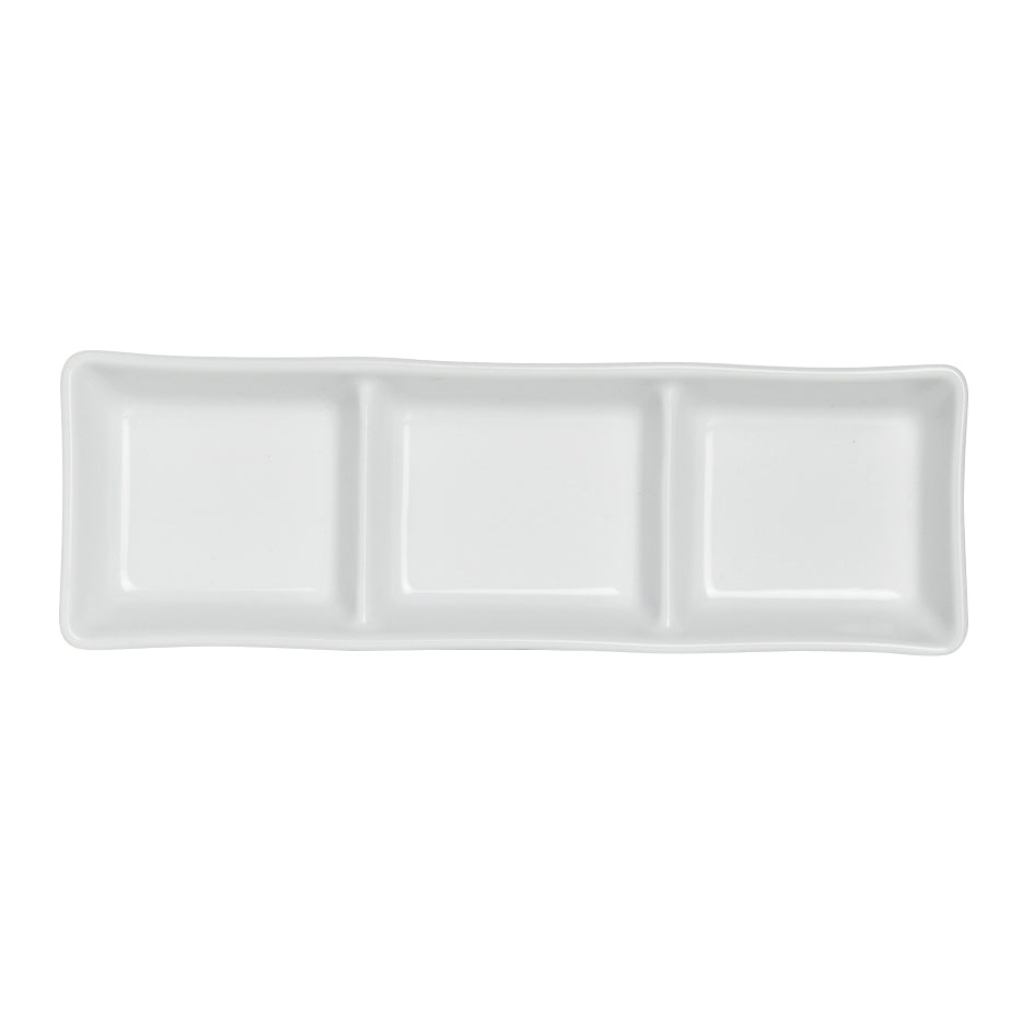 3 Compartment Dish L 7.25" W 2.375" Tahara
