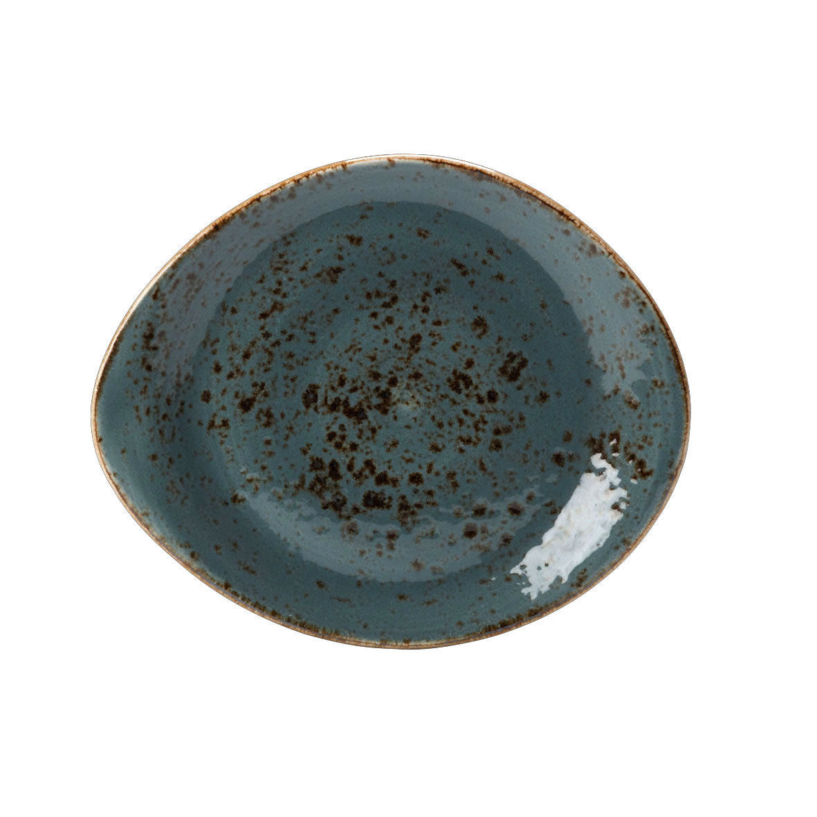 Plate L 10.0" W 8.125" Craft Blue