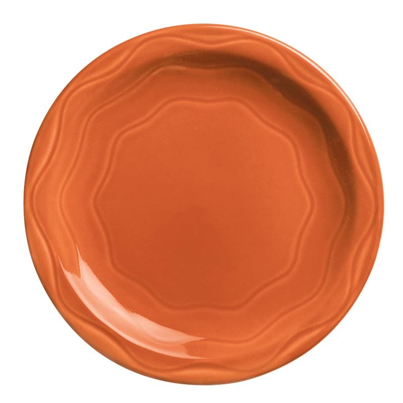 Cantina 6-1/4 in. Cayenne Plate Carved Pattern