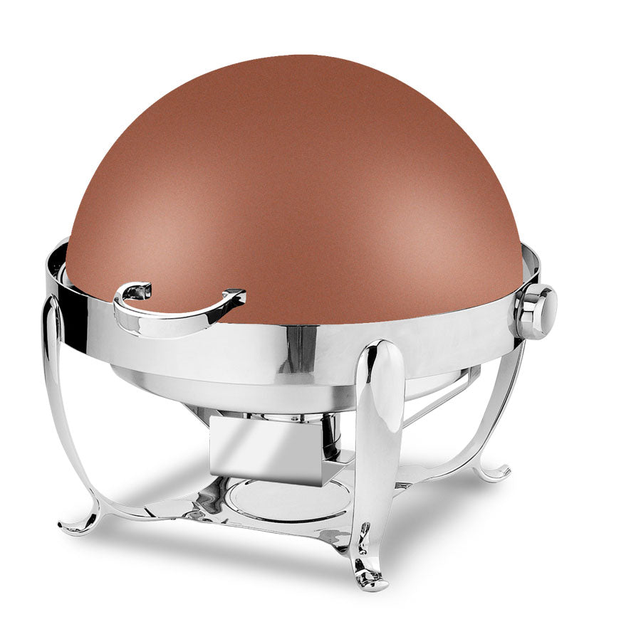 Park Avenue 8 Quart Round Chafing Dish, XYLO Copper Finish