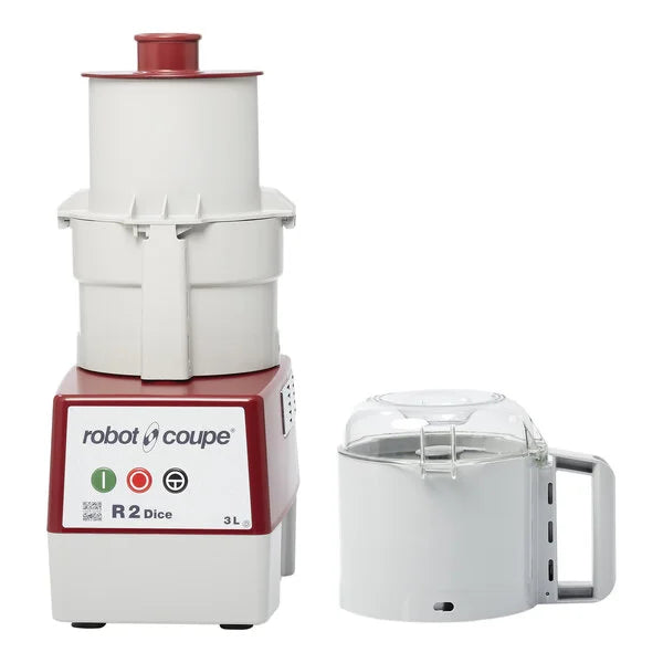Gray Bowl Vegetable Prep Food Processor w/ Dicing Kit, 2 HP