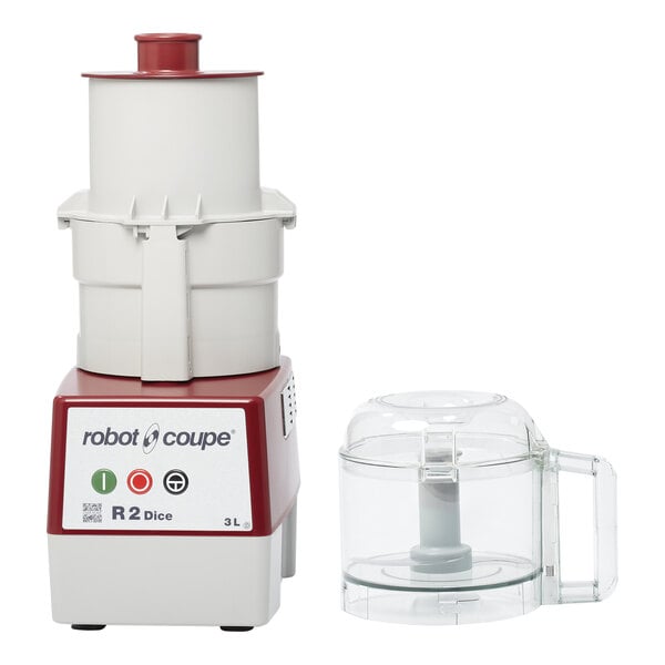 Clear Bowl Vegetable Prep Food Processor w/ Dicing Kit, 2 HP