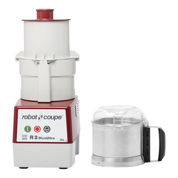 Stainless Steel Bowl Continuous Feed Vegetable Prep Food Processor, 1 HP