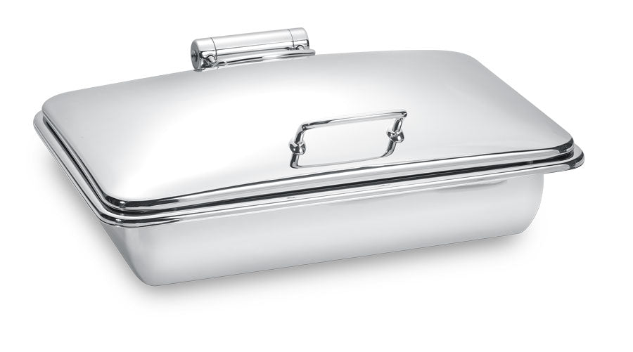 Park Avenue 8 Quart Rectangular Chafing Dish w/ Hinged Lid, Stainless Steel