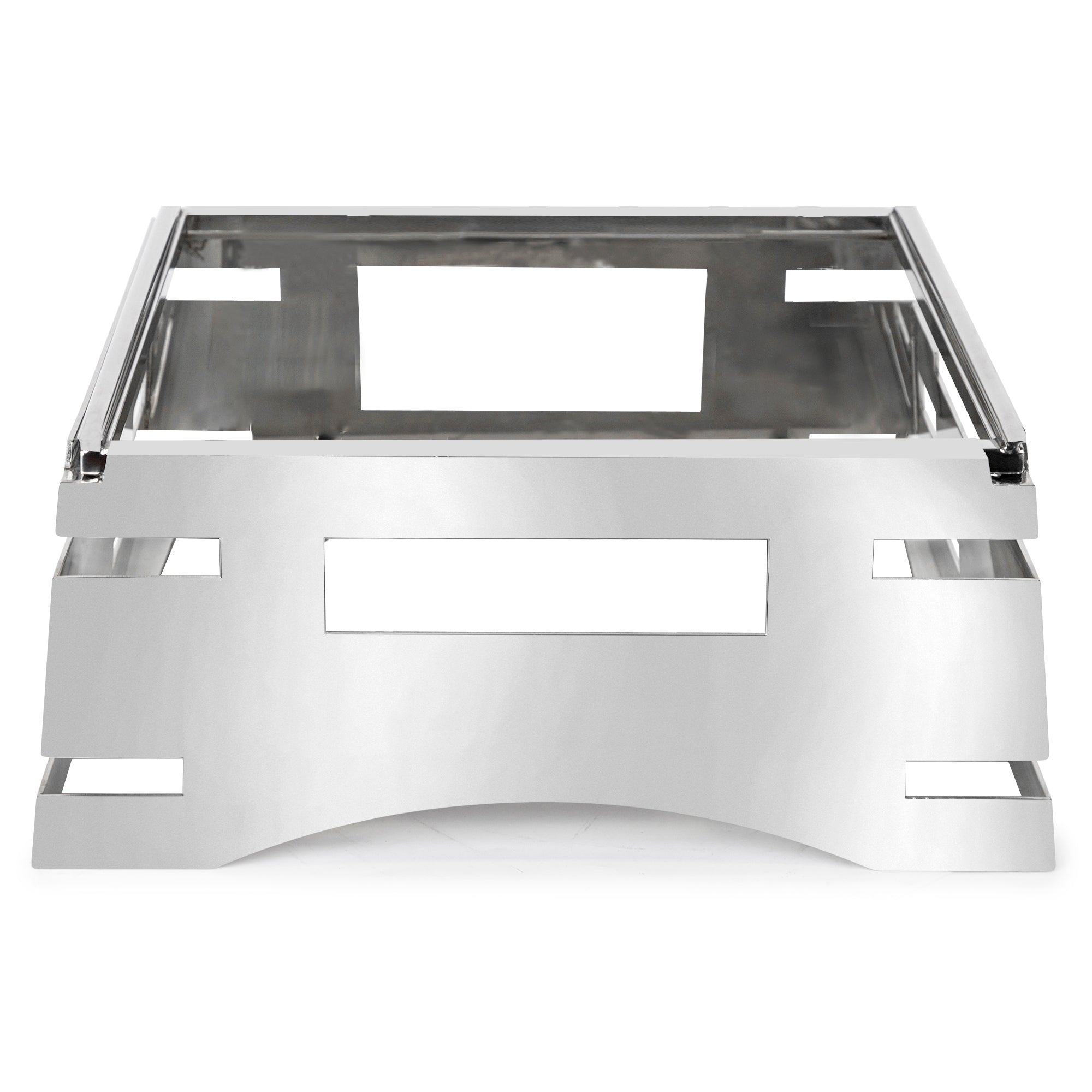 All-in-One REVO Chafer Stand, square, 17”W x 16”D x 7”H, 18/10 stainless steel, brushed finish