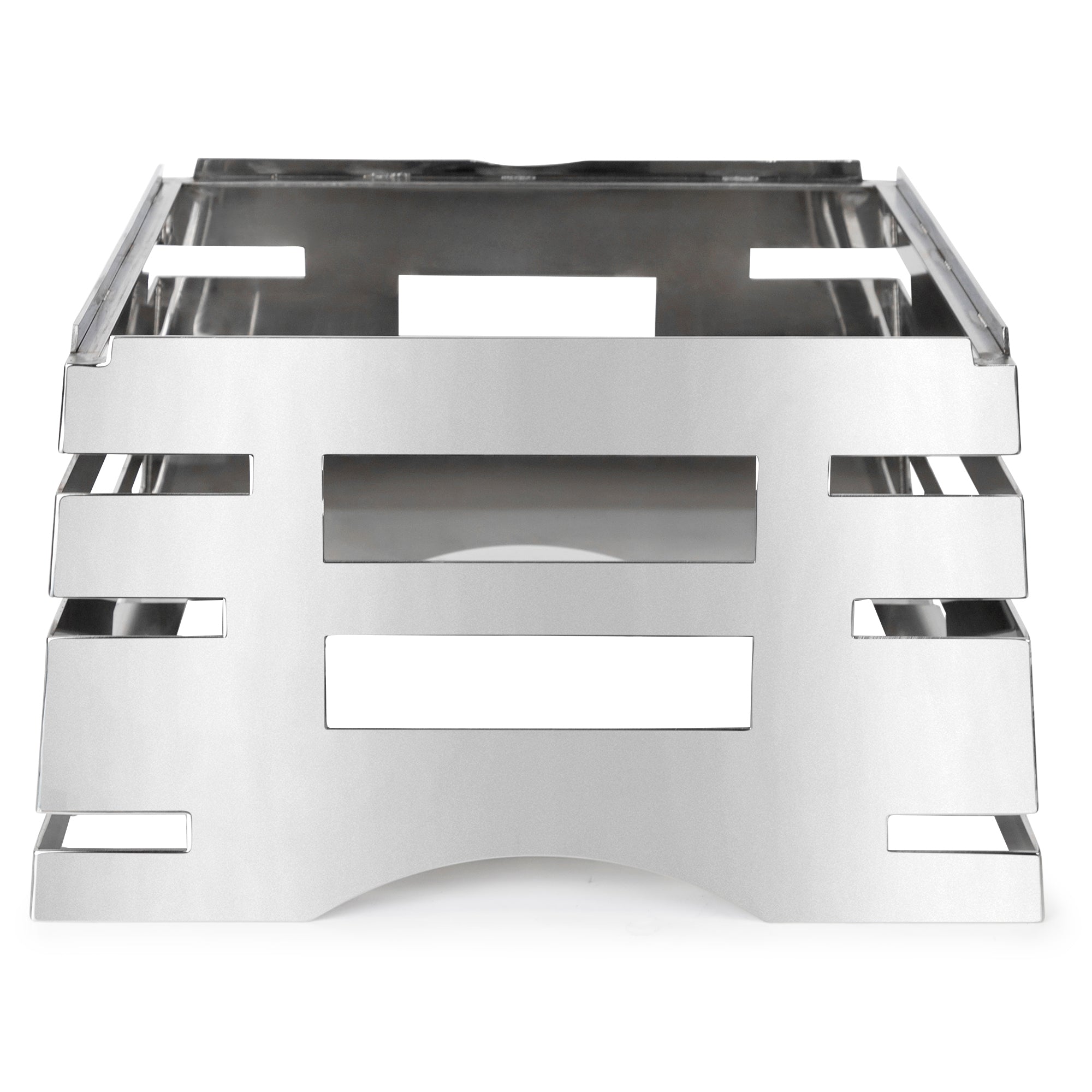 All-in-One REVO Chafer Stand, square, 17”W x 16”D x 10”H, 18/10 stainless steel, brushed finish