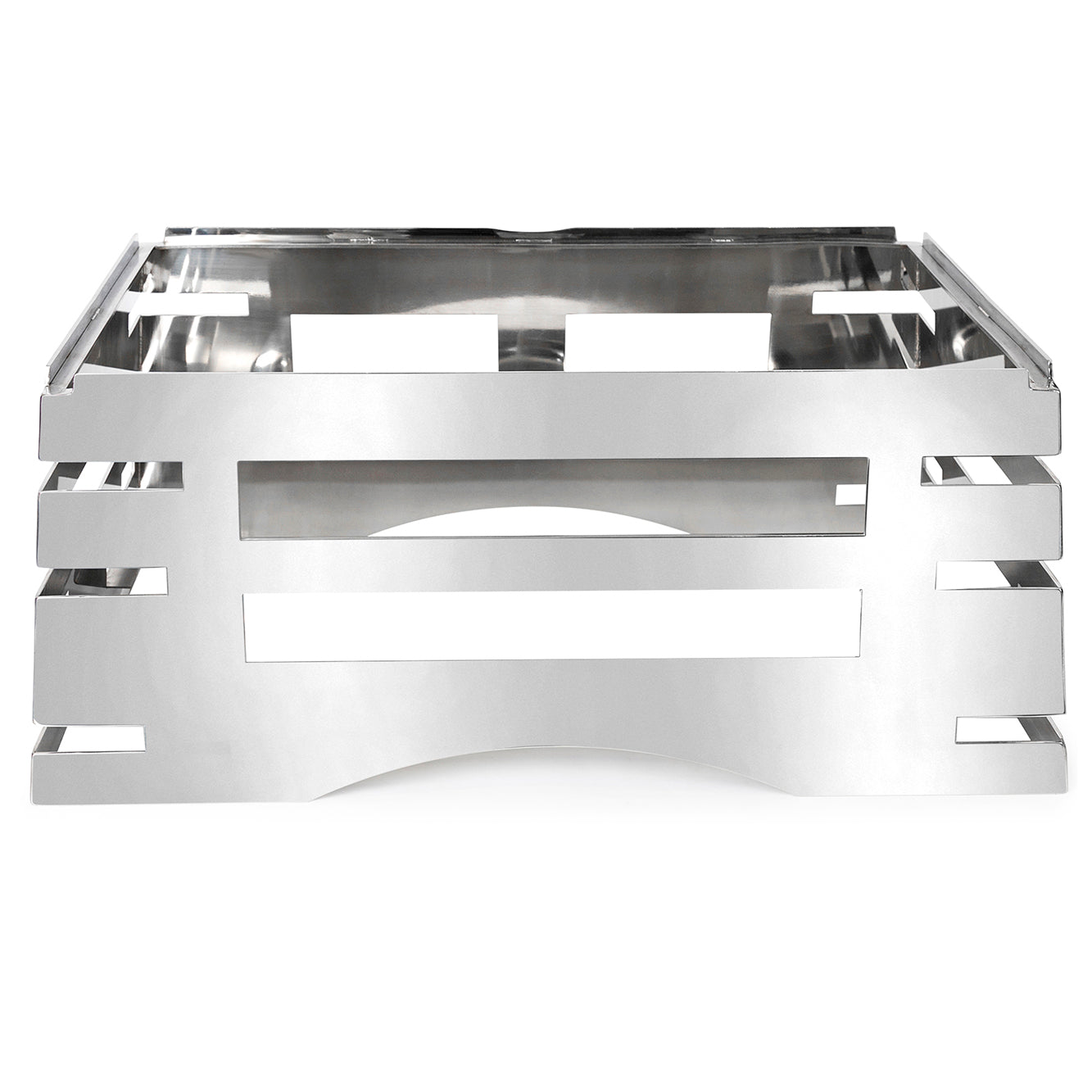All-in-One Revo Chafer Stand, 23-3/4"W x 16"D x 10"H, rectangular, 18/10 stainless steel