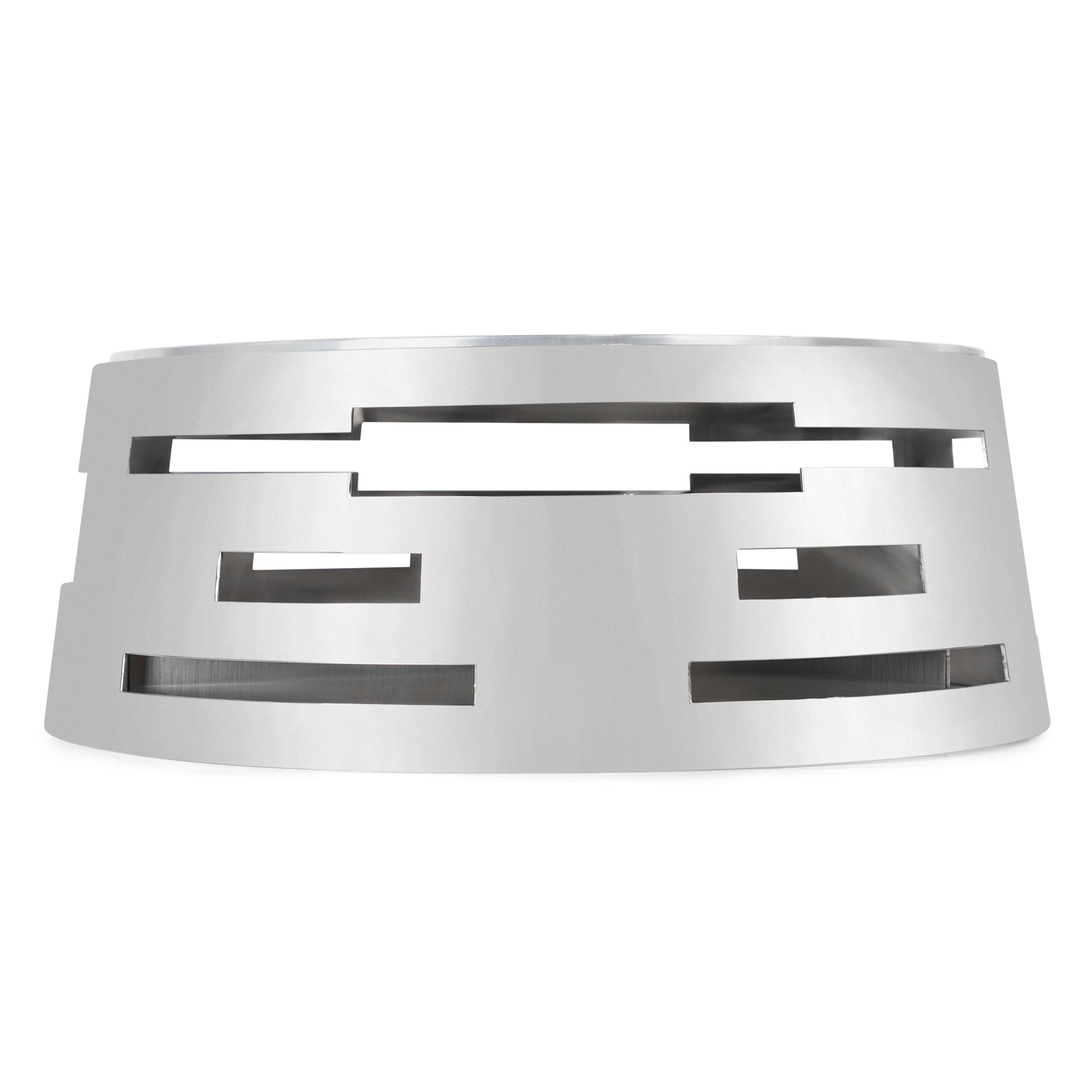 All-in-One REVO Chafer Stand, round, 18-3/4”D x 7”H, includes hook-on sterno shelf, 18/10 stainless steel, brushed finish